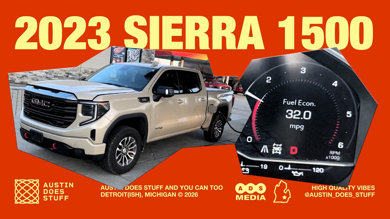 Sierra 1500 AT4 3.0L Duramax Diesel 2023 года, тест на 650 миль