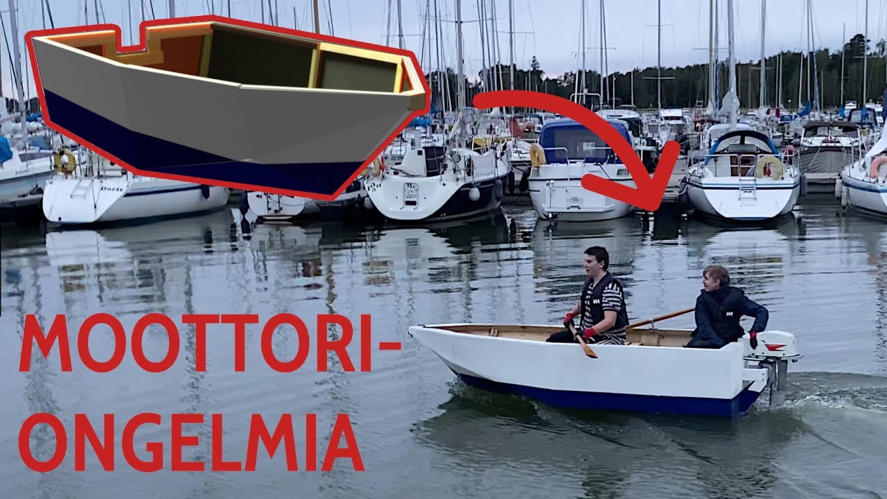 Viedään itse tehty vene vesille!