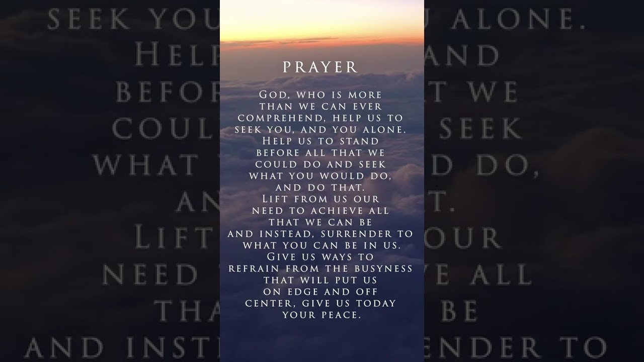 Prayer For Anxiety