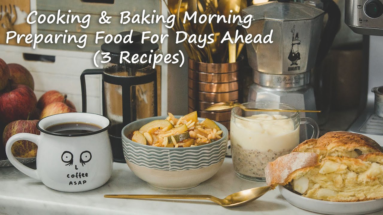 Cooking & Baking Morning. Enjoying Coffee & Preparing Food/Breakfasts For Days Ahead | Autumn Season