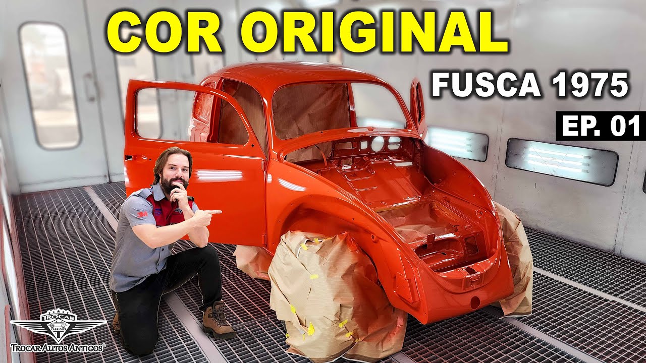 FUSCA 1975 VERMELHO IBÉRICO | Início da Restauração ❤️ Maravilhoso!  Ep.01