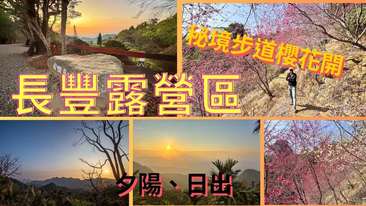 20260210~11萬ㄟeye台灣～長豐露營區日落日出秘境步道櫻花開 /請打開CC字幕  4K