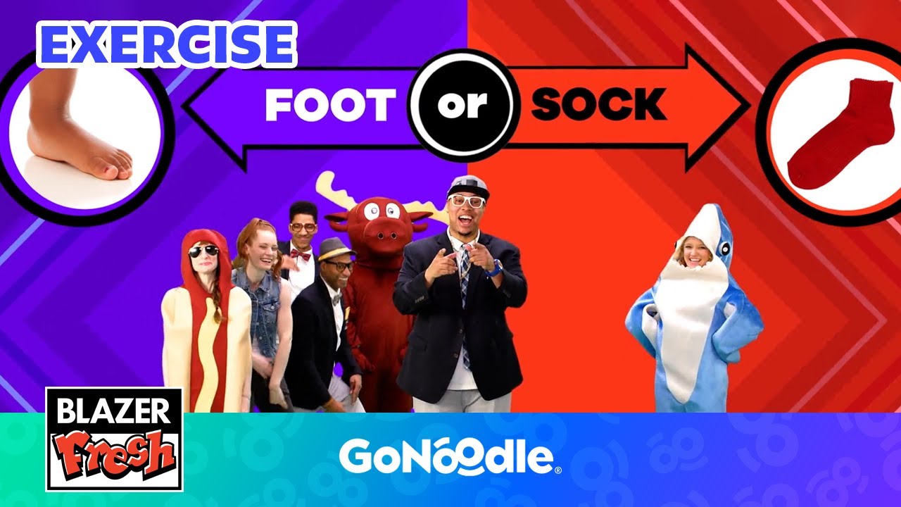 Are You More Like a Foot or a Sock? | Activities For Kids | Exercise | GoNoodle