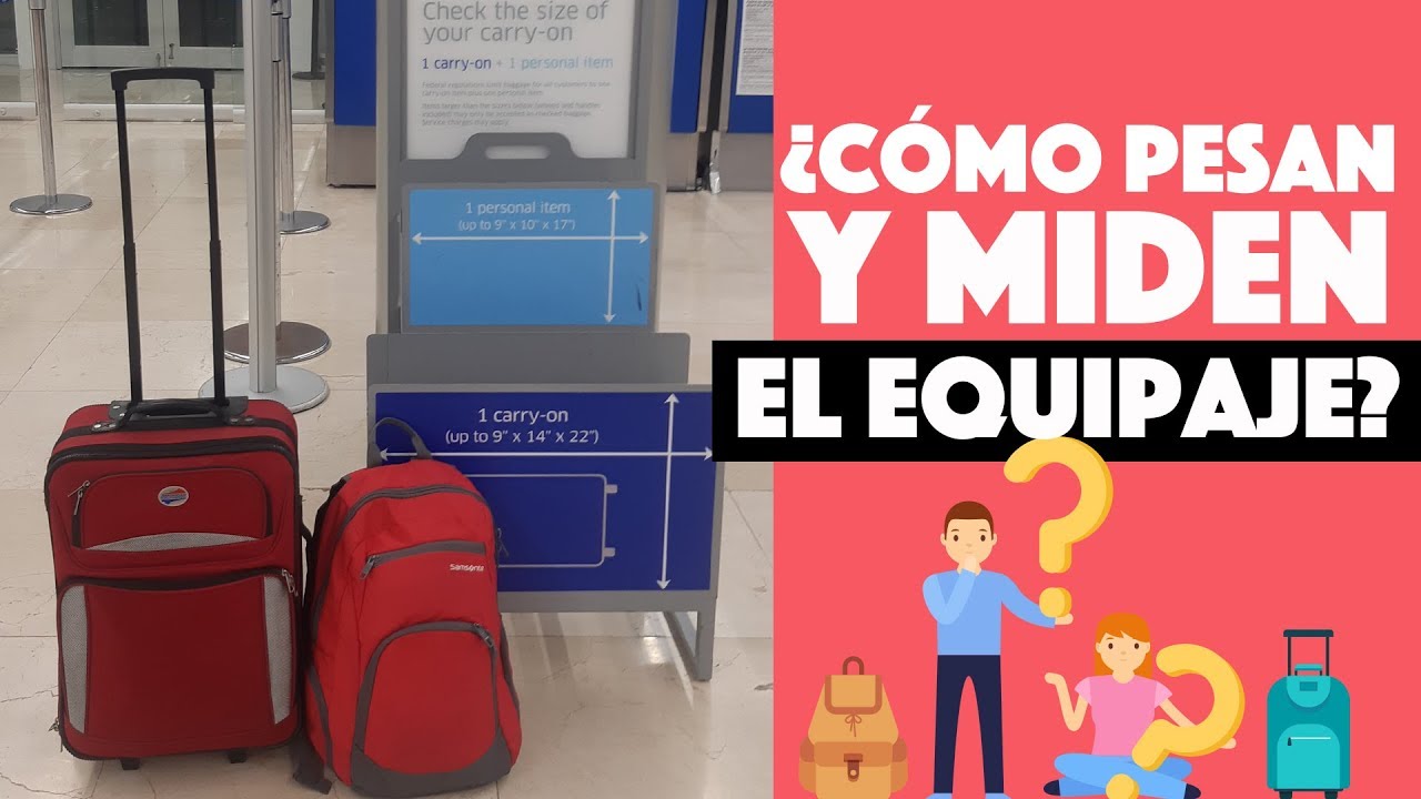 ¿Cómo pesan y revisan el equipaje para el avión?