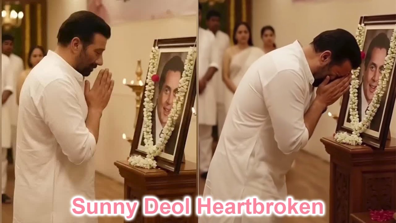 Sunny Deol Heartbroken and Crying After Father Dharmendra's Prayer Meet