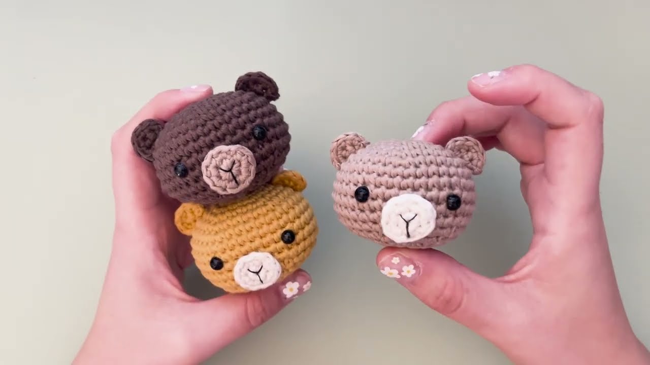 PATRÓN PARA PRINCIPIANTES OSITOS AMIGURUMI - FÁCIL CROCHET - LAUYARNIVERSE - OSO GANCHILLO LLAVERO