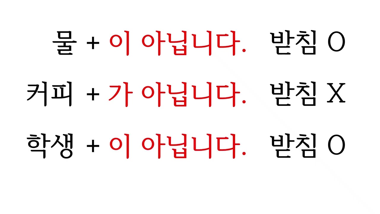 오 선생님과 한국어를 공부합시다. 5.기초 한국어 공부_문법”-이_가 아닙니다”, 단어-한국,미국, 러시아, 대학생, 회사원