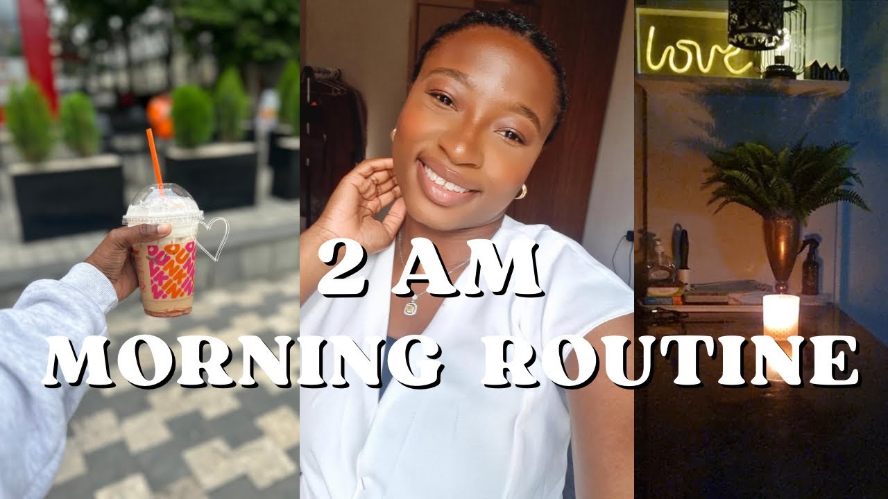2AM MORNING ROUTINE before Work | Realistic routine working 2 Jobs Vlog