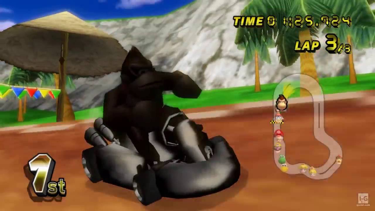 Mario Kart Wii Donkey Kong Gameplay HD