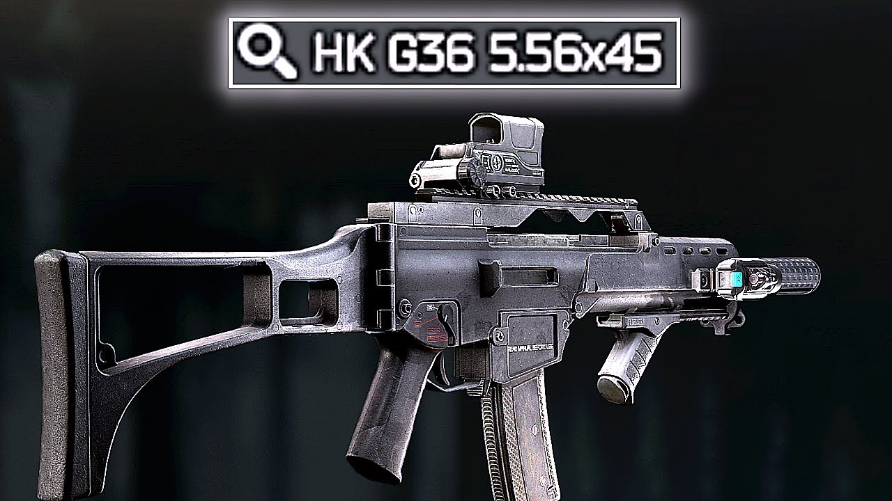 This is HK G36 5.56x45 (M855A1 Ammo)