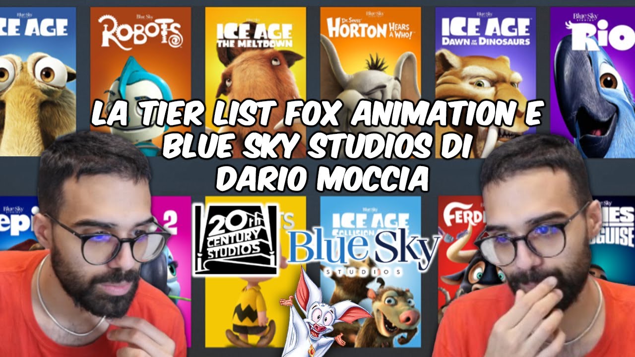 La Tier List Film Fox Animation e Blue Sky Studios di Dario Moccia