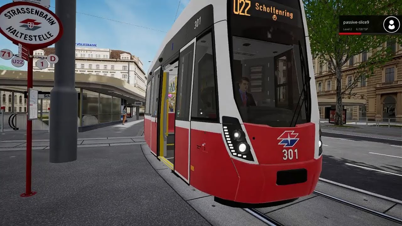 TramSim Vienna on PS4 -Route U2Z Flexity