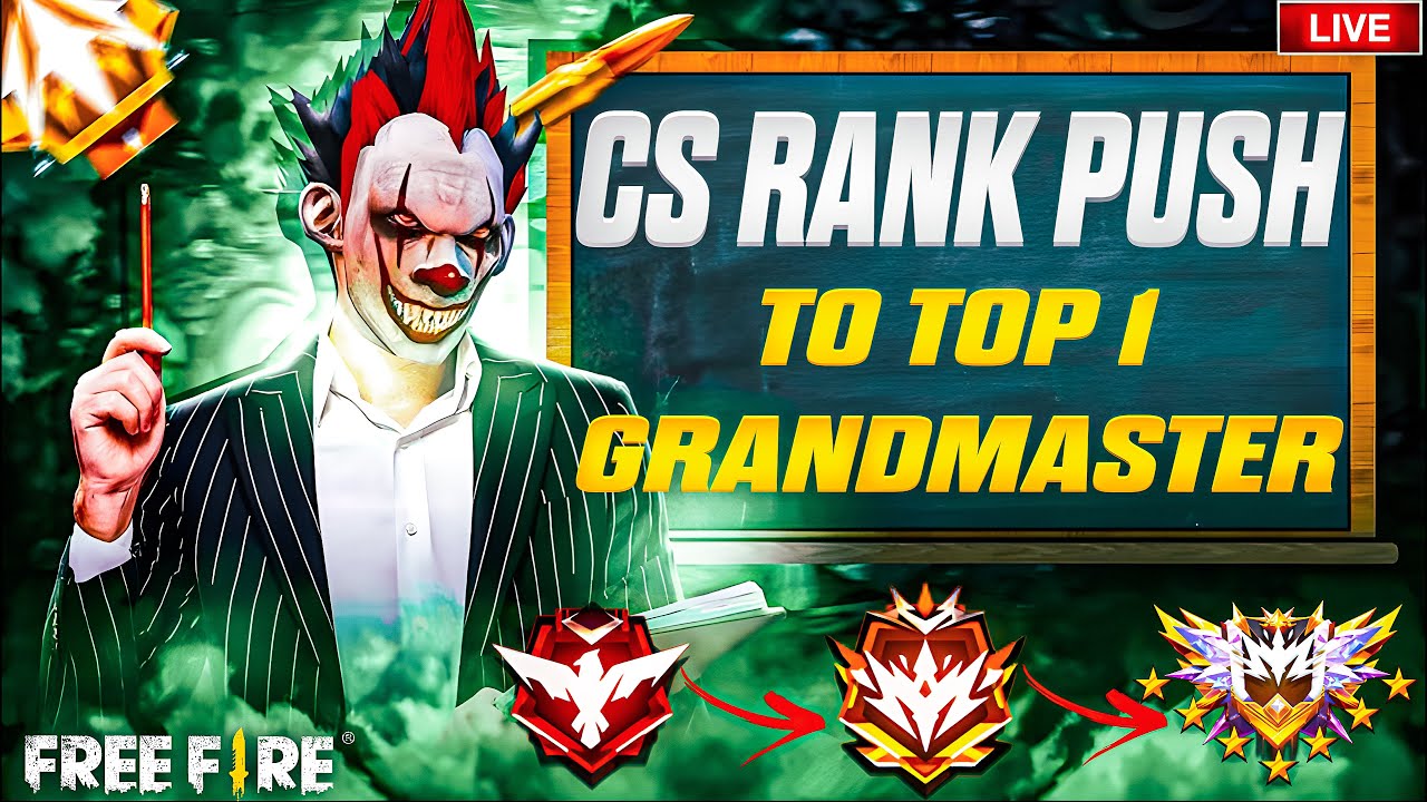 CSR PUSH TO REGION 999+⭐🚀GOLD TO GRANDMASTER🔥GO FOR 5K 😎🖥 #fflive #freefirelive #classyff #rggamer