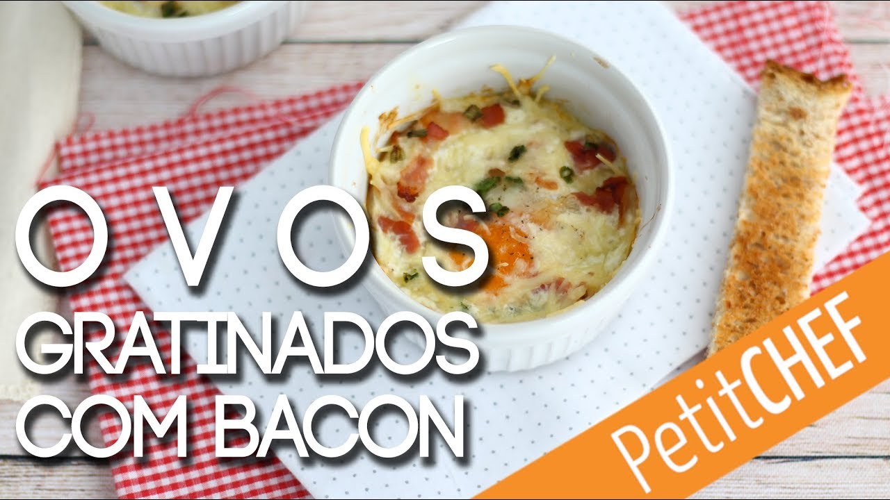 Ovos gratinados com Bacon