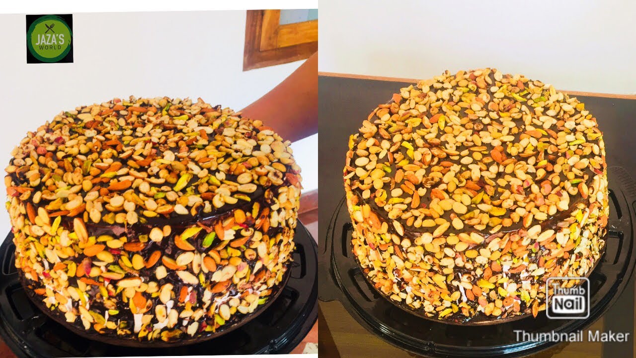 Nutty Delight Cake/with out Oven.. Rich & Delicious Cake by Jaza&rsquo;s world ..