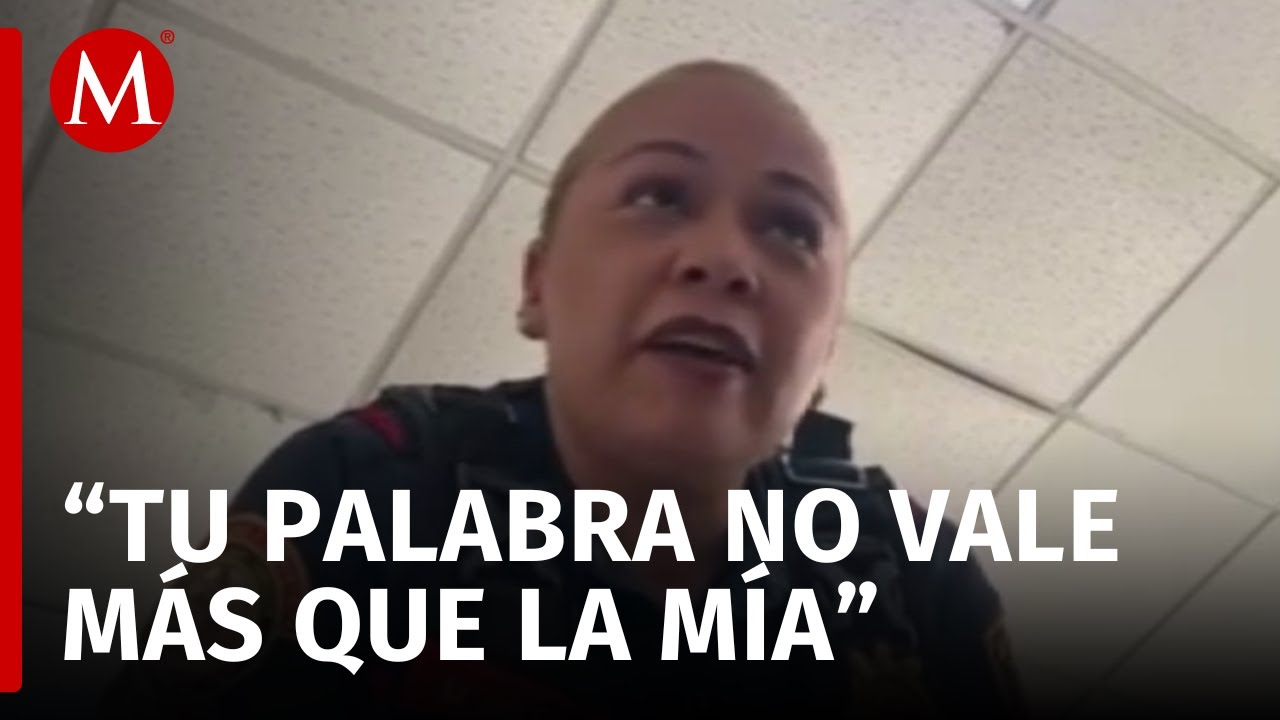 Captan a policía bancaria de la CdMx amenazando e intimidando a detenido
