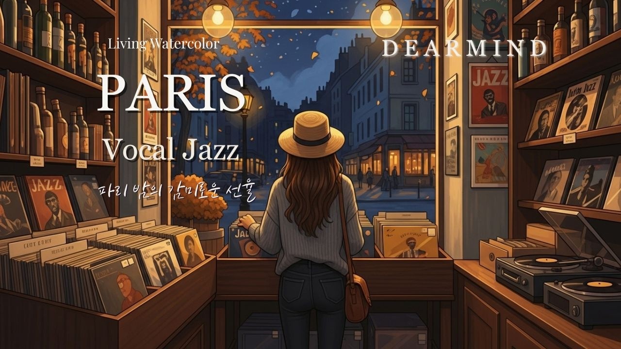 Paris Night 🌙 30 Min Sweet Vocal Jazz Cafe Music | 파리 밤의 감미로운 선율