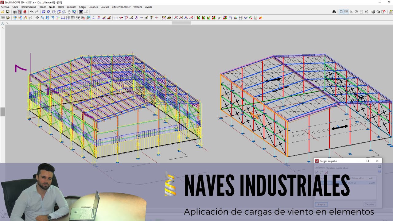 TRUCO DE CYPE 3D Aplicaci&oacute;n de Cargas de Viento