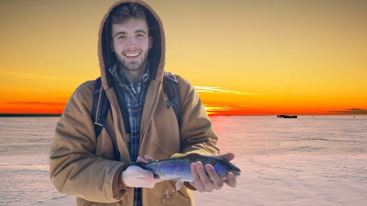 How To Catch Rainbow Trout | Ice fishing