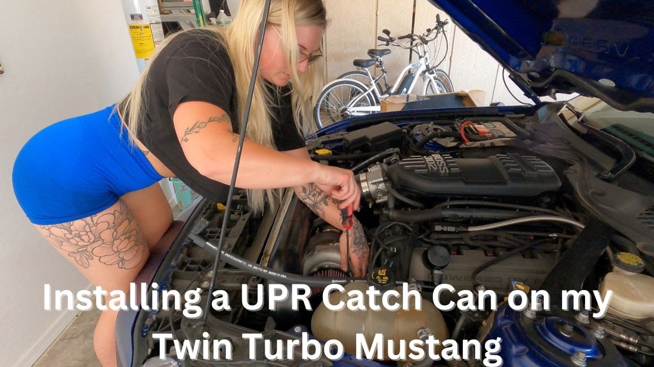 Installing a UPR catch can on my Twin Turbo Mustang