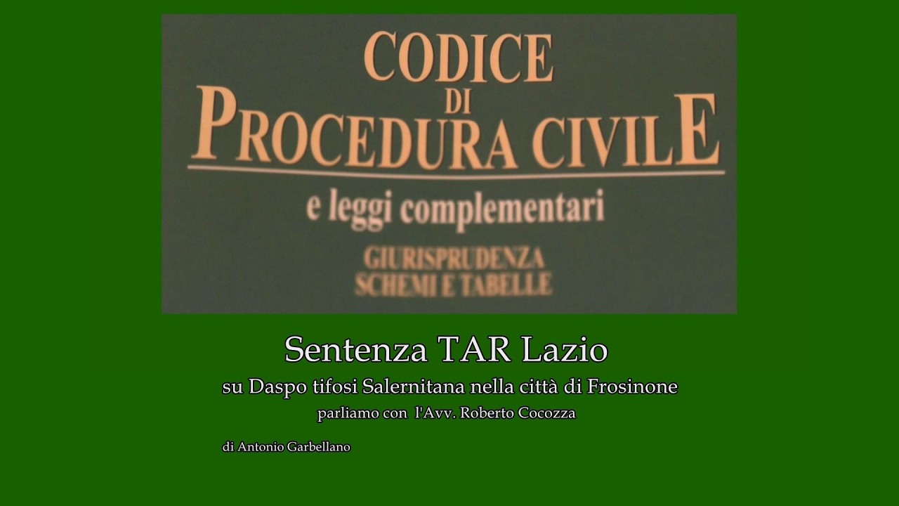 Sentenza TAR Lazio