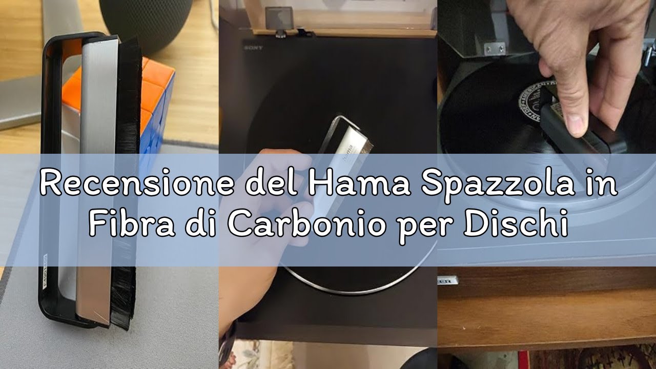 Recensione del Hama Spazzola in Fibra di Carbonio per Dischi in Vinile, Nero
