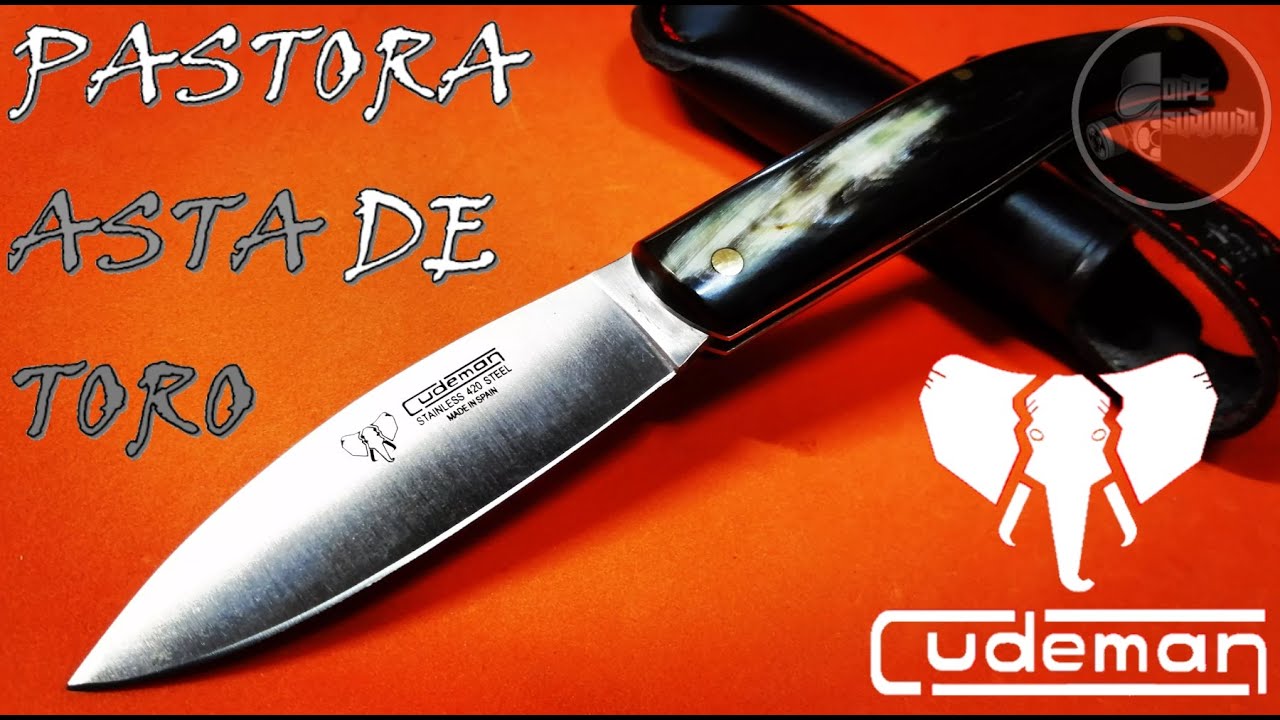 😍❗NAVAJA CUDEMAN PASTORA 418-AF ASTA DE TORO, NAVAJA CAMPERA ELEGANTE Y DE CALIDAD❗😍