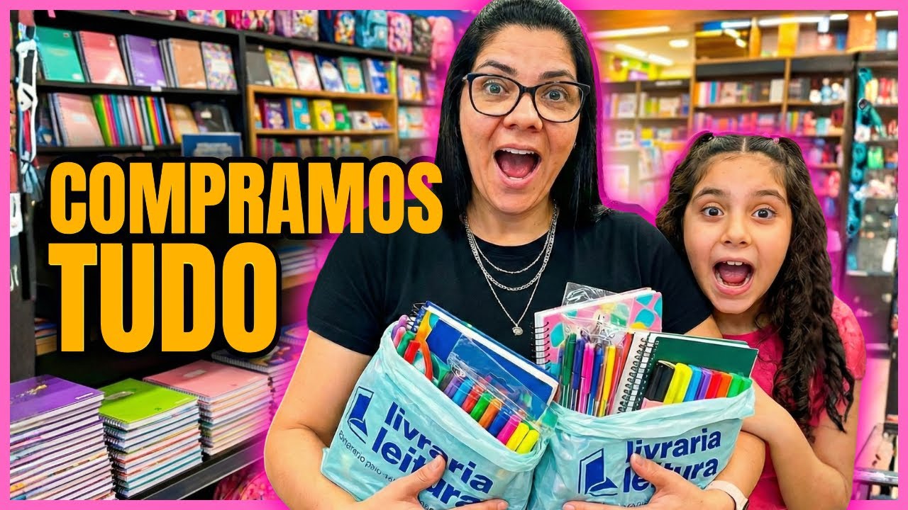 MATERIAL ESCOLAR 2026: ALICE SE EMPOLGOU NAS COMPRAS! 🛍️✨