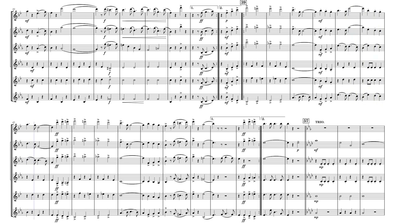 The Rifle Regiment March For Clarinet Sextet With Percussion