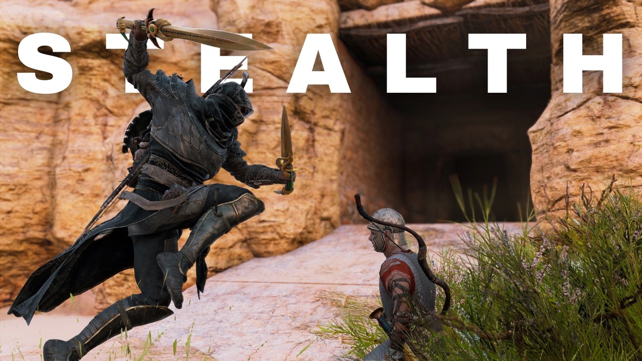 Assassin's Creed Origins: Master Assassin CLEAN Stealth Gameplay [No HUD]