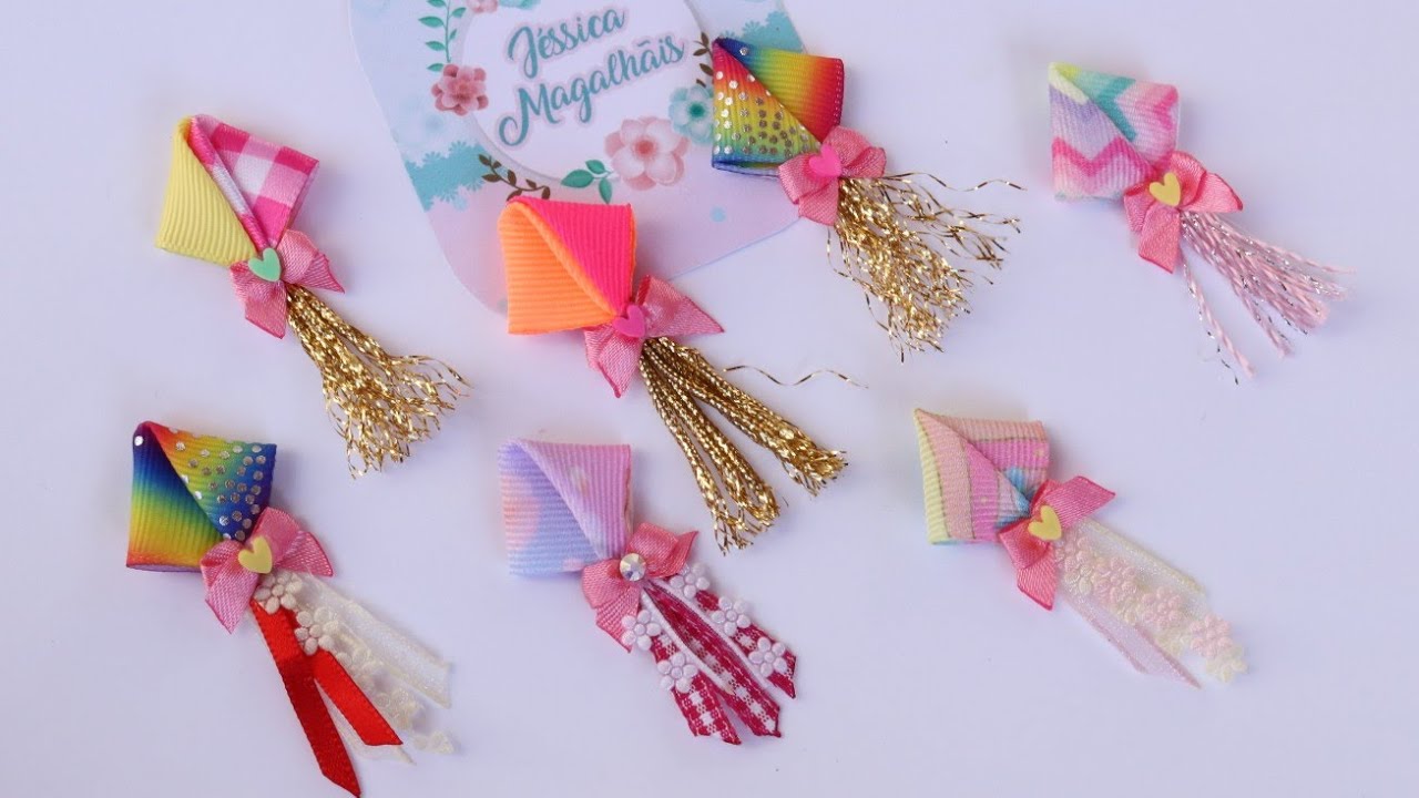 Como Fazer Balãozinho De Fita De Gorgurão - DIY Balão Junino - Balão - Como Fazer Balão - Balãozinho