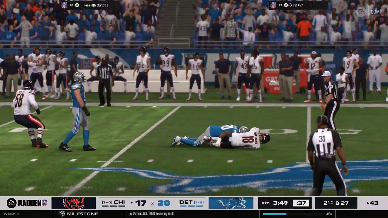 Ea Madden 26 online franchise rambo regs league bears vs lions Like and subscribe