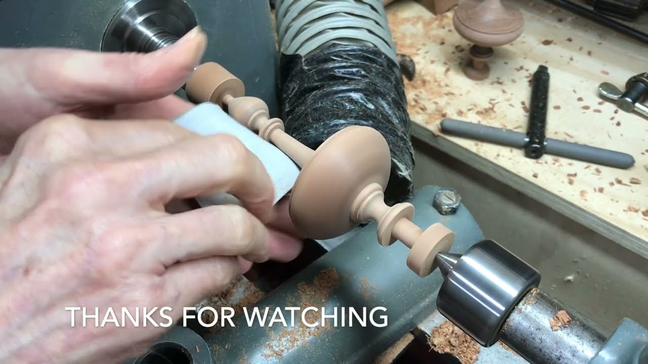 Finial. Woodturning.