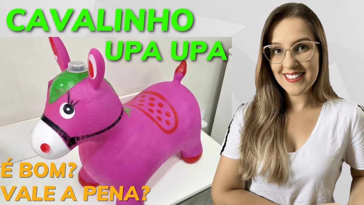 CAVALINHO de BORRACHA UPA UPA PULA PULA - BRINQUEDO MUSICAL LED