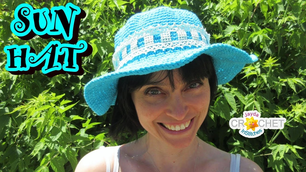 Sweet & Simple Sun Hat Crochet Pattern & Tutorial