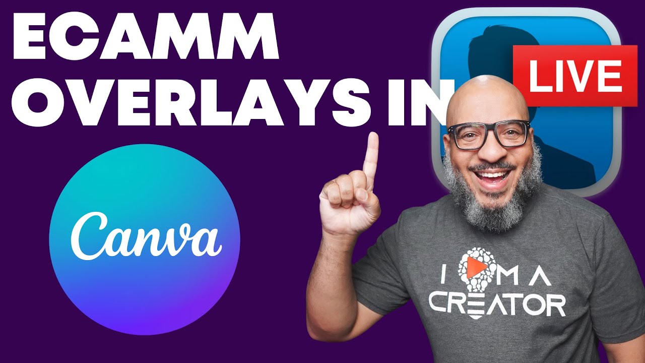 Create Live Stream Graphics & Overlays in Canva for Ecamm Live