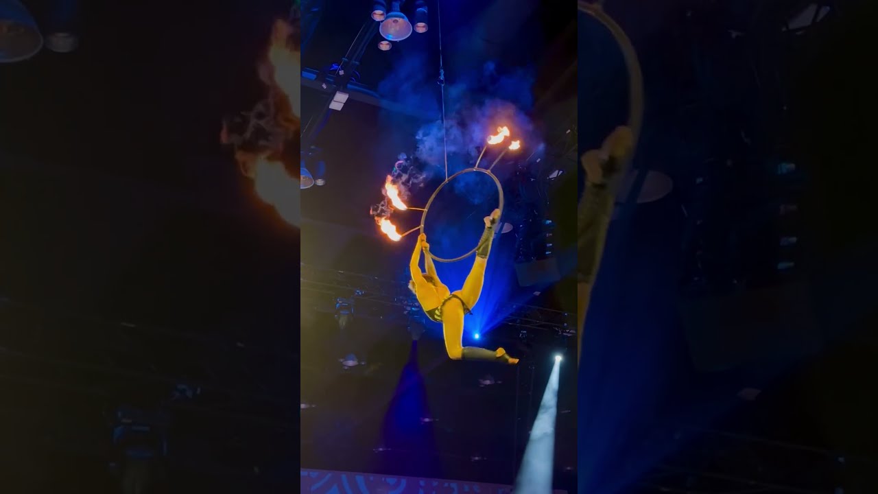 Fire Aerial Hoop Demo