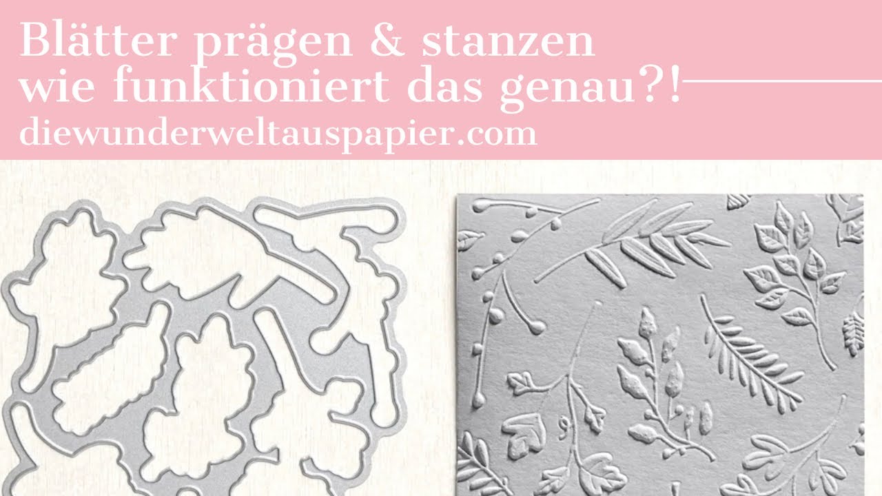 Stanz- und Prägeform Blätterzweige | wie geht das? | so funktioniert’s | Anleitung | mit Stampin‘ Up