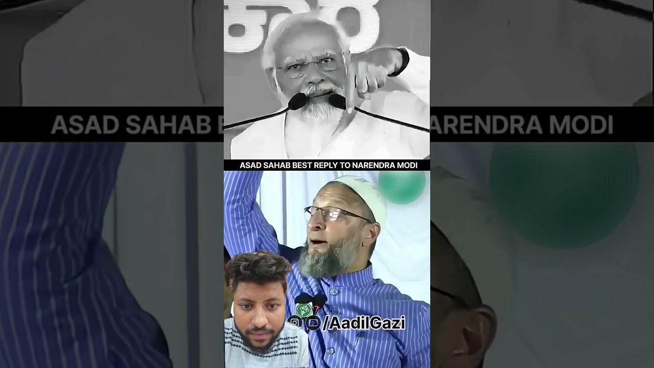 Asad Sahab Best Reply To Narendra Modi#asaduddinowaisi #aimim #news