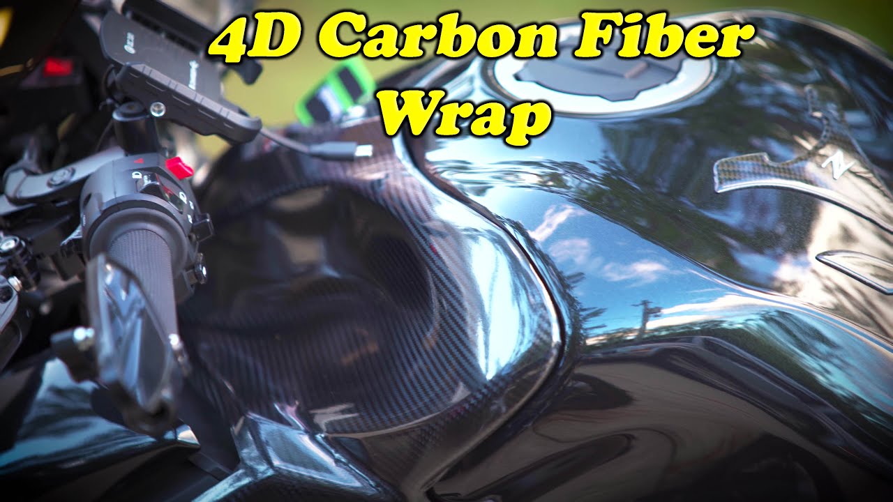 Tank Fairing Carbon Fiber Wrap on Z900
