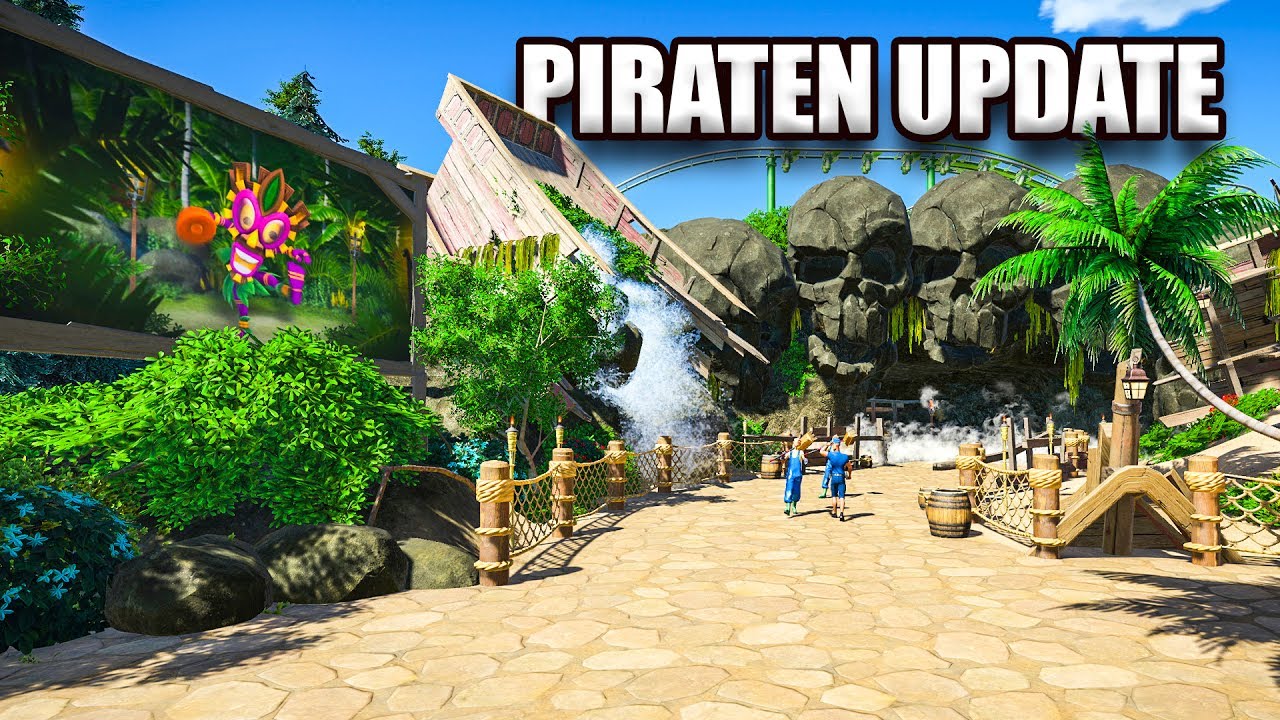 PIRATEN PARK UPDATE - Planet Coaster #74 Sandbox Speedbuild Deutsch/German