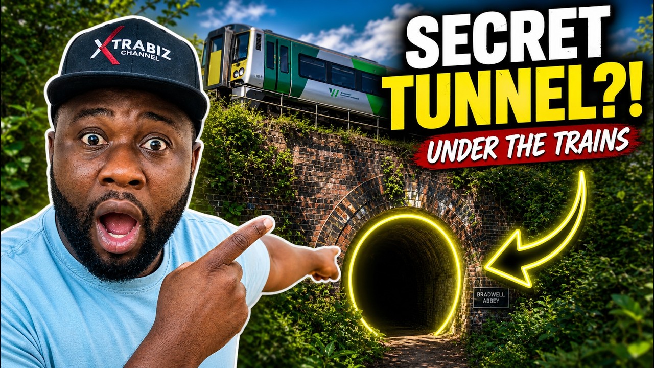 Secret Tunnel Under Trains at Bradwell Abbey! 😲