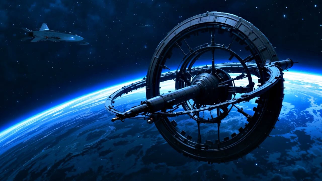 Space Station Aquaterra 2204 year  | Space Ambient SciFi Music for Work, Study & Gaming