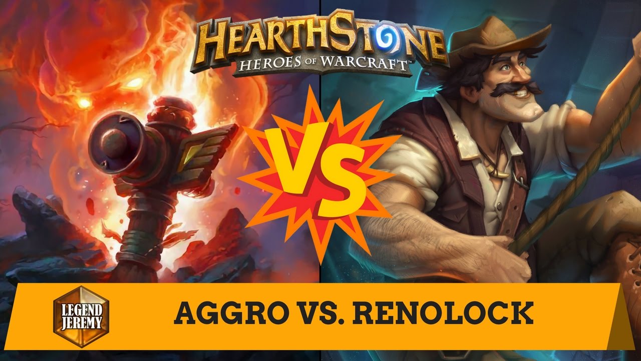 [Hearthstone] Aggro Shaman vs. Reno Warlock Compilation