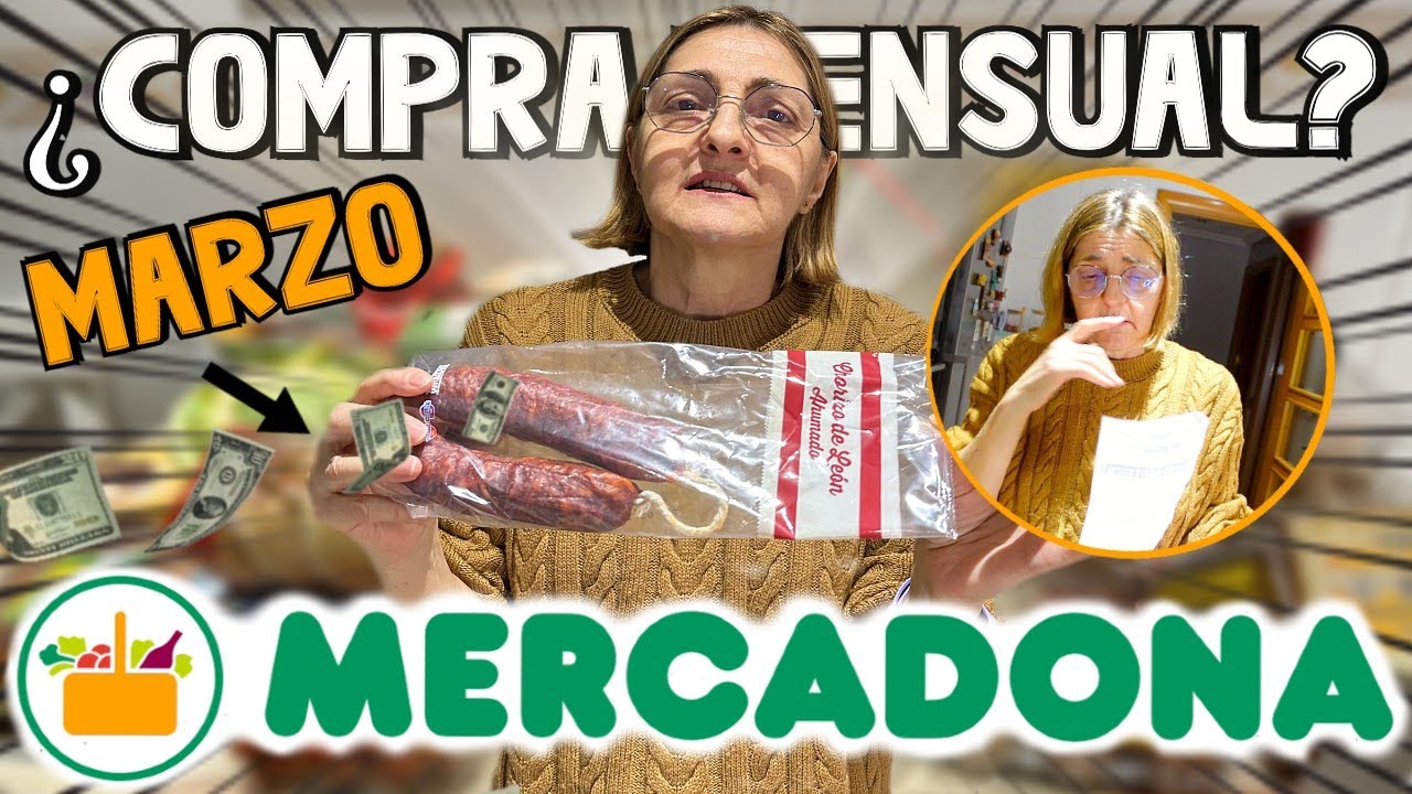 Compra Mensual:MERCADONA (Marzo 2024) 🛒🍊| LorenaAndCia
