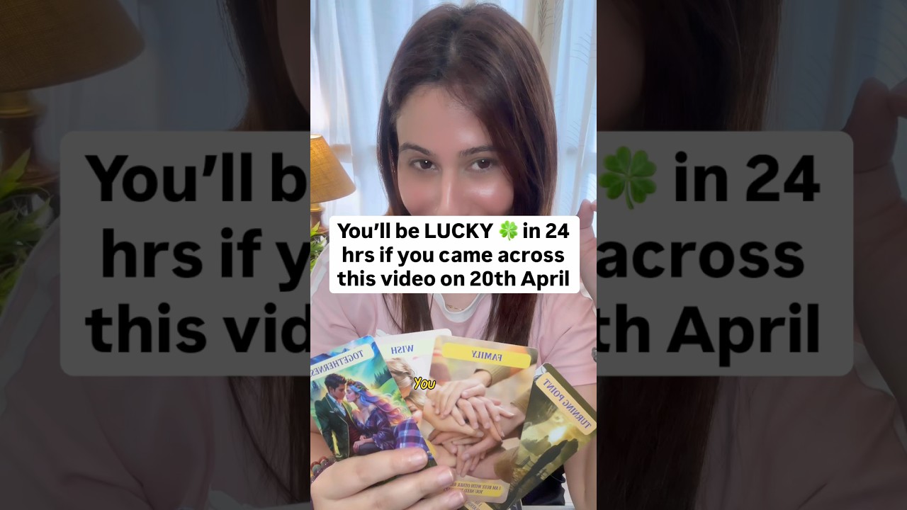 You&rsquo;ll be lucky in 24hrs if you came across this video on or before 20th April #tarot #tarotreading