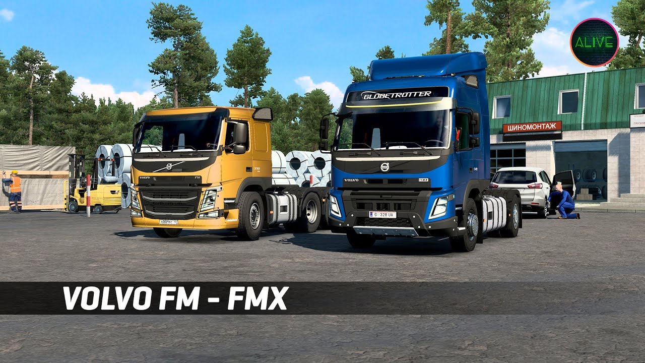VOLVO FM - FMX - ОБЗОР МОДА ДЛЯ ETS 2 1.44