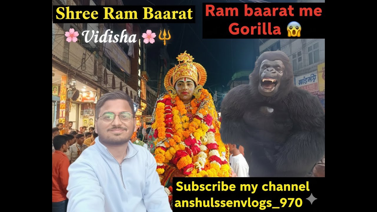 Shree Ram Baarat 🌸🔱 in Vidisha✨ #ram #jaishreeram #anshulsenvlogs_970 #viralvideo #video #vlog