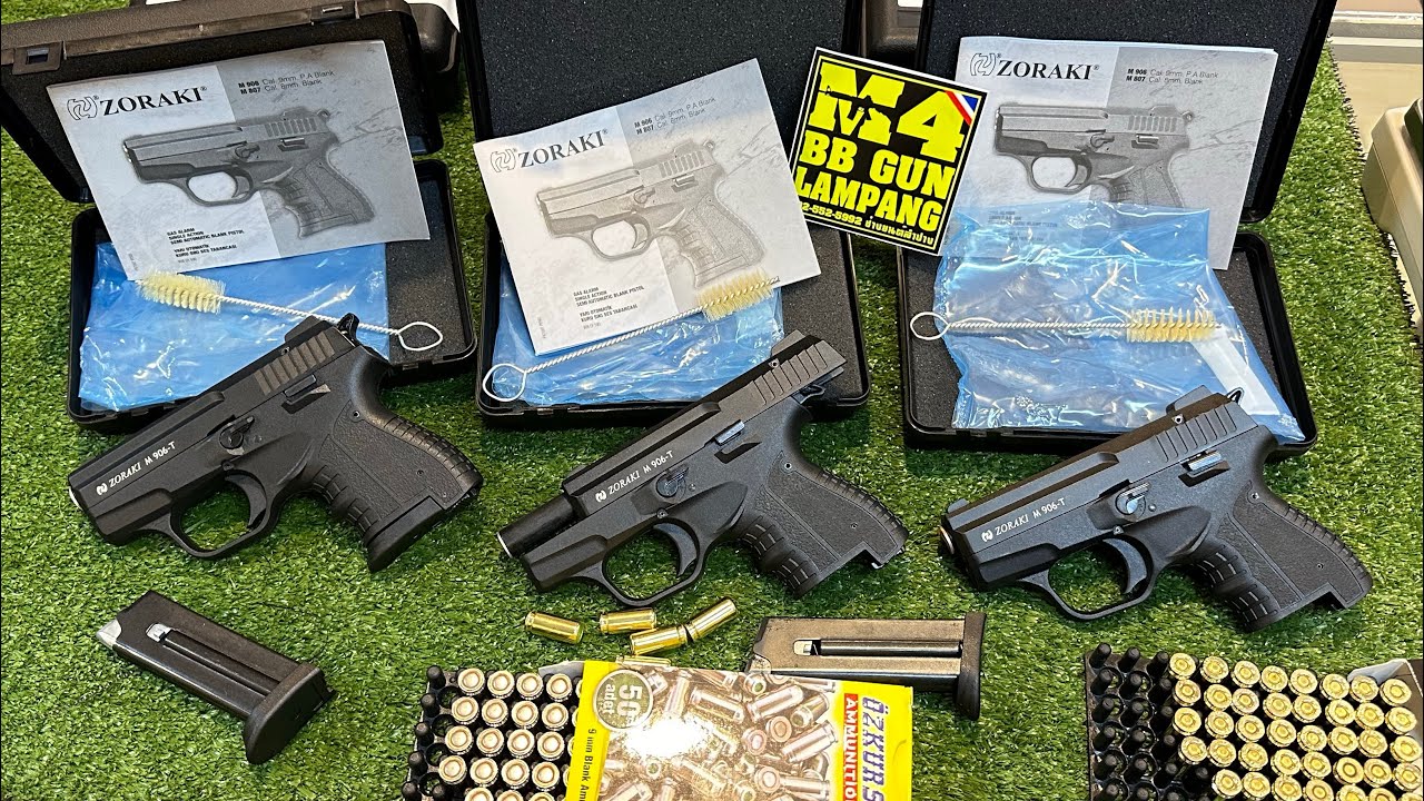 906T ZORAKI Cal.9mm P.A.K ครั้งแรกของเรากับการทดสอบของเล่นปืนแบลงค์กันประเภทสิ่งเทียมอาวุธ จากตุรกี
