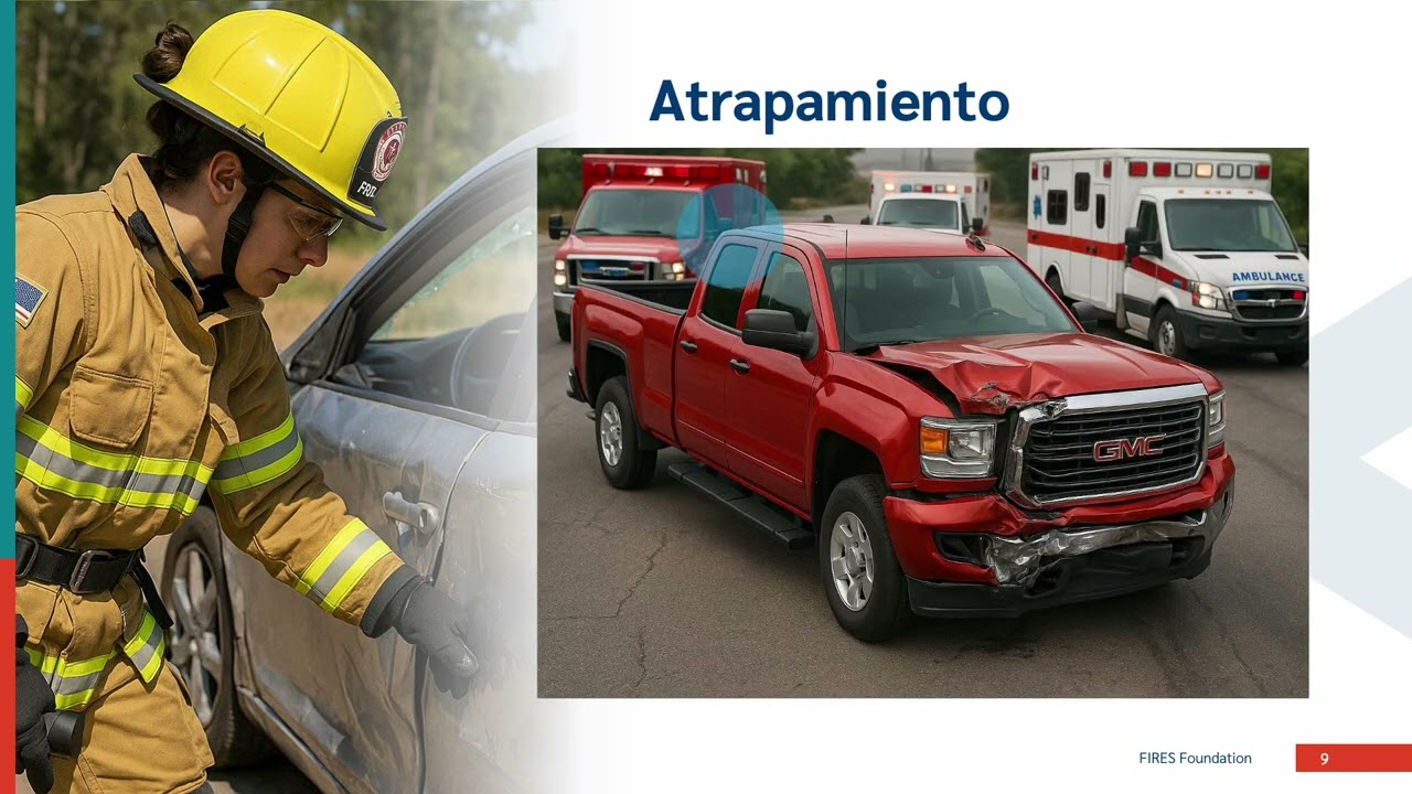 Rescate en vehículos comunes de pasajeros - Sección 6 - Nivel Advertencia - FIRES Foundation